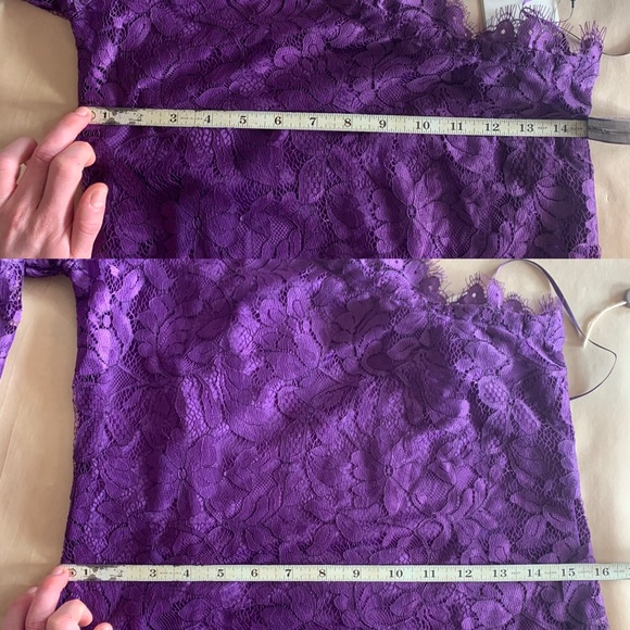 Pierre Balmain Purple Lace One Shoulder Dress - Picture 14 of 15